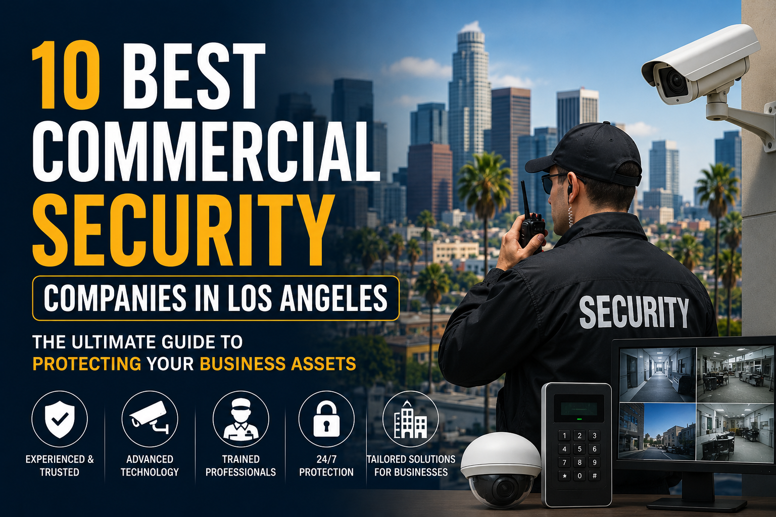 Photography illustrating “10 Best Commercial Security Companies in Los Angeles: The Ultimate Guide to Protecting Your Business Assets”